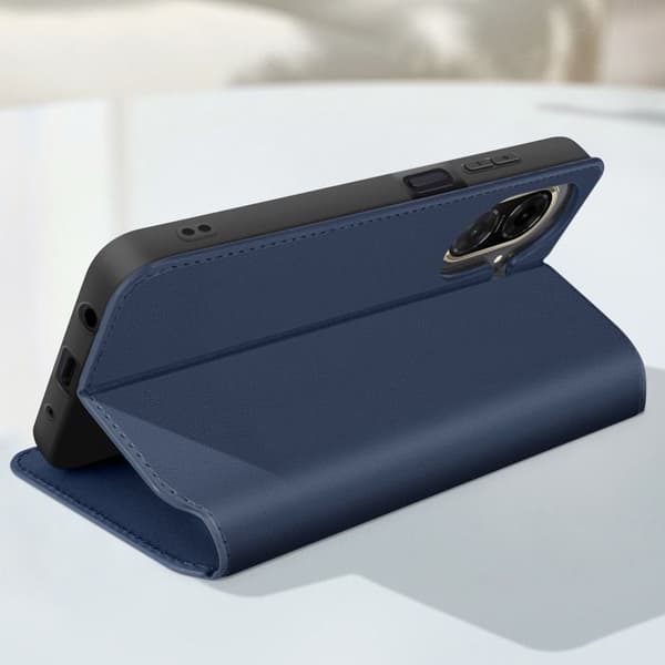 Smartphonefodral - Xiaomi - Redmi A5 - Mörkblå - Magnetisk lock - Videostöd Blå