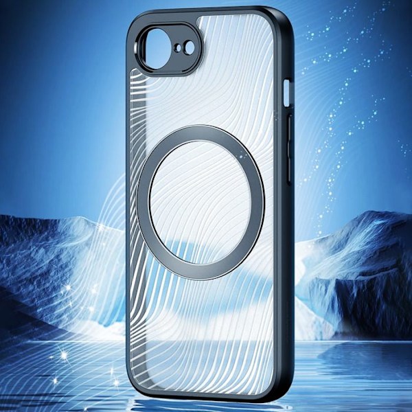 Coque MagSafe til iPhone 16e Stødabsorberende Dobbelt materiale Dux Ducis Sort Transparent Svart