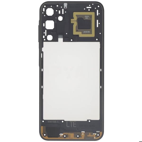 Erstatningscentralchassis til Galaxy A15 4G Service Pack Samsung Sort Svart