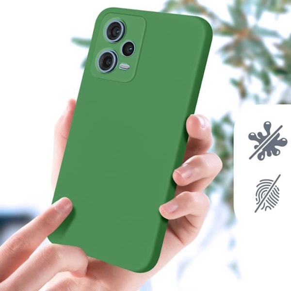 Kotelo Xiaomi Redmi Note 12 Pro 5G Silikoni Puolijäykkä Soft-touch Vihreä Grön