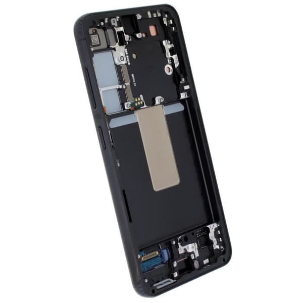 Fuldskærm - SAMSUNG - S23 - AMOLED 2X 6.1 tommer - Sort chassis - Nem installation Svart