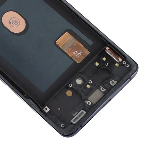 Komplett block för Samsung S20 FE LCD-skärm + pekglas och Relife Blue Chassi Blå