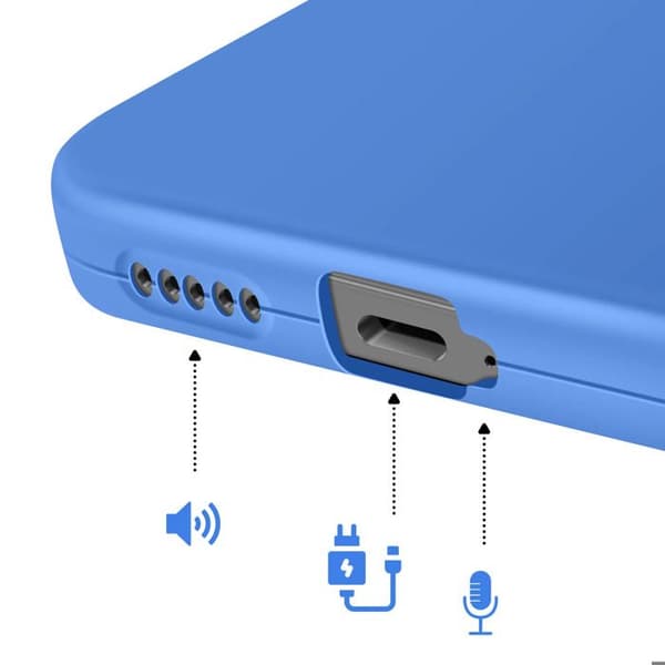 Silicone Cover til Honor 400 Smart med Forstærkning til Kamera Blå Blå