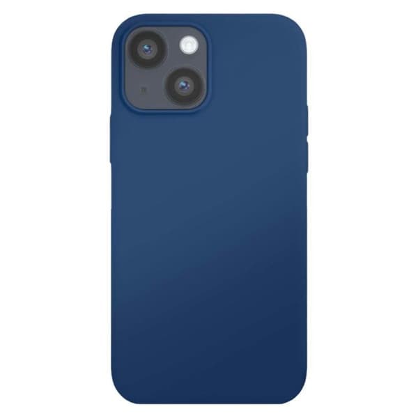 Cover til iPhone 14 Farve Skin i TPU med Blødt Inderfoder Moxie Mørkeblå Blå