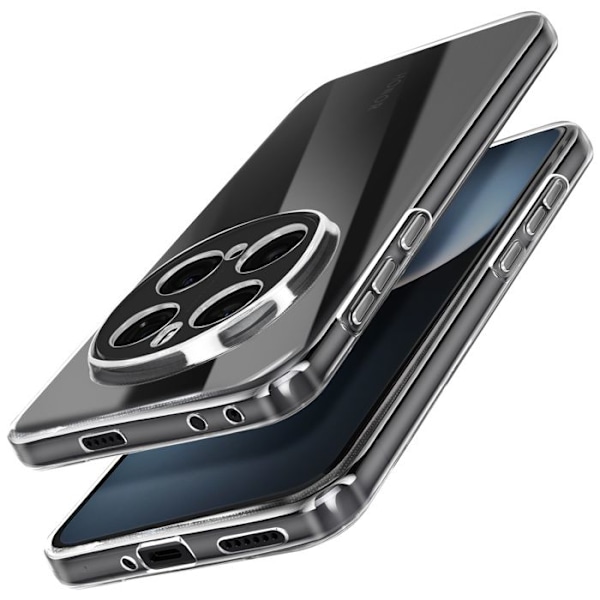 Coque til Honor Magic 7 Pro Silikone Blød Mayaxess Gennemsigtig Vit