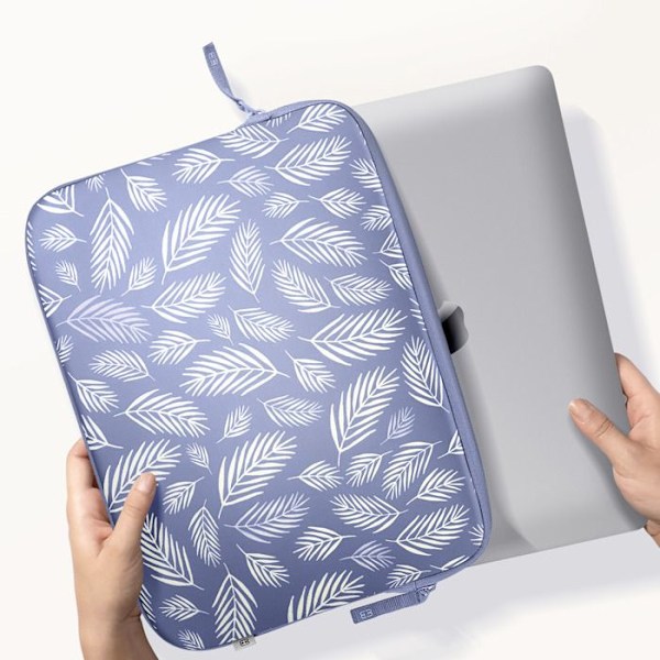 Pochette MacBook Pro 13 ja Air 13 Trooppinen Kuvio Pattern ²Life MW Violet Lila