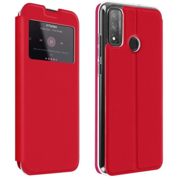 AVIZAR Fodral till Huawei P smart 2020 - Displayfönster - Korthållare - Rosa Rosa