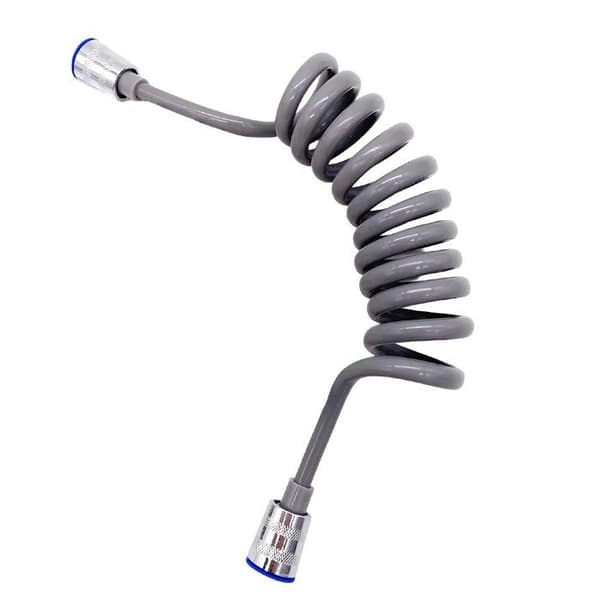 Flexibel duschslang - AVIZAR - 1,5 m - Utsträckbar - Anslutning 1/2" - ABS Grå
