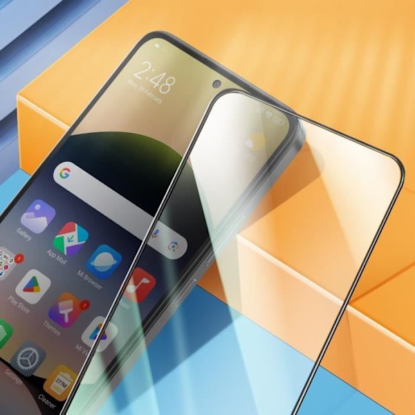 Beskyttelsesglas til Xiaomi Redmi Note 14 4G Hærdet Glas Full Glue Mocolo Sort Svart