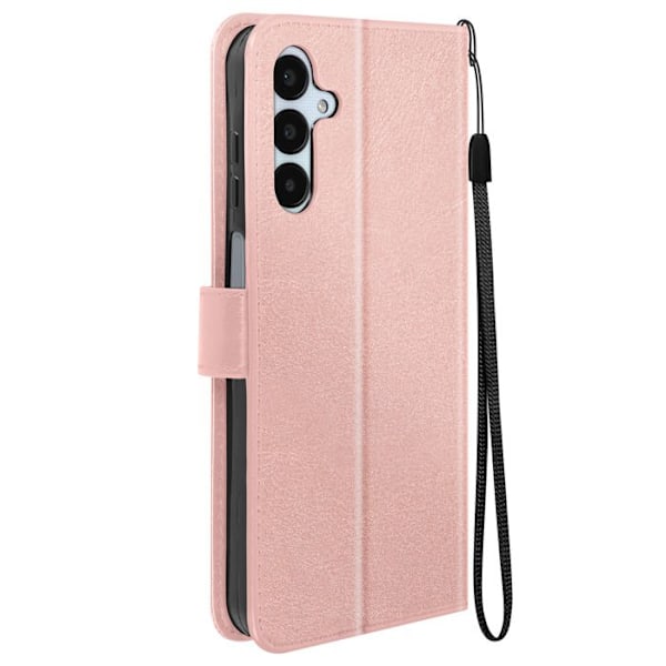 Fodral till Samsung A25 5G - MAYAXESS - Funktion för plånboksställ - Rosa - Syntet - Flik Rosa