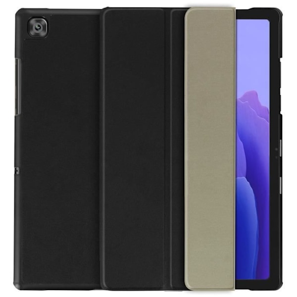 Hus - Samsung - Galaxy Tab A7 10.4 2020 - Fuld beskyttelse - Tyndt design - Øko-læder sort Svart
