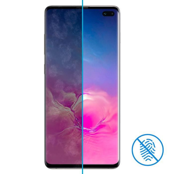 Elokuvan näyttö - Moxie - Galaxy S10 Plus - Kaareva Karkaistu Lasi - Täydellinen Suojaus - Ultra-ohut 0.3mm Svart