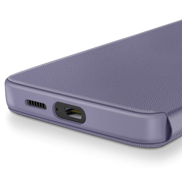 Etui Vindue til Samsung Galaxy S23 med Klap Kortholder Lavendel Lila