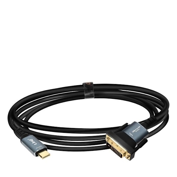 USB-C till DVI-kabel - LINQ - 1.8m - Full HD 1080p - Plug and Play - Premium Aluminium