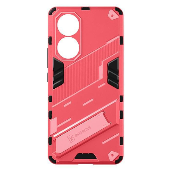Coque - ILMOITA - Huawei Nova 9 ja Honor 50 - Vaaleanpunainen - Iskunkestävä - Tuki teline Rosa