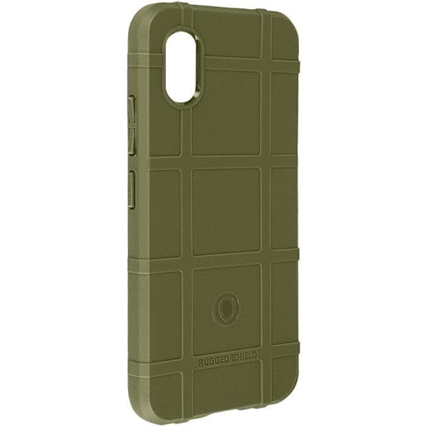 Fodral till Samsung Galaxy Xcover 7 Silikon Stötsäkert präglat mönster Fern Green Grön