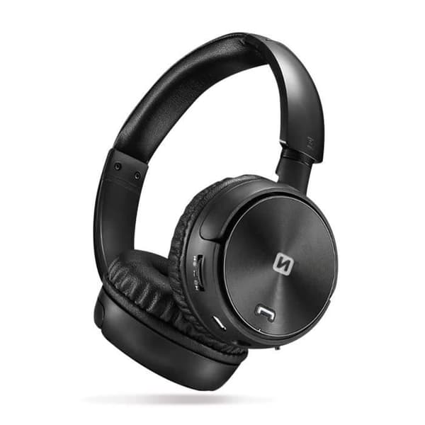 Bluetooth Hörlurar - Swissten - Trix Svart - Micro-SD - FM Radio - Batteritid 8h