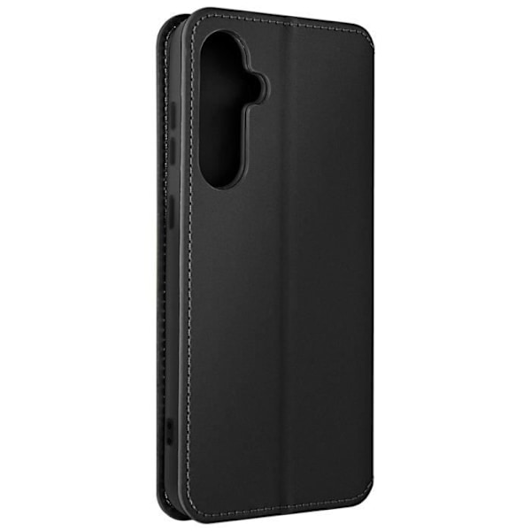 Taske til Samsung Galaxy S23 FE - AVIZAR - Dobbeltlomme Flip Stand Funktion Sort Svart