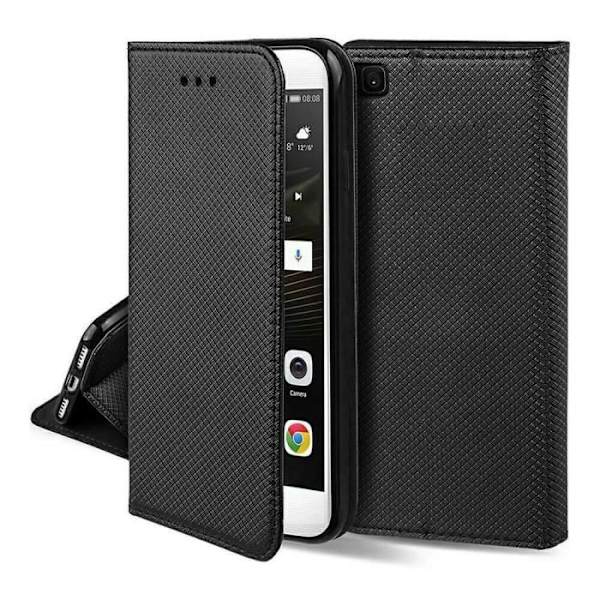 Kotelo Xiaomi Redmi Note 12 Pro 5G:lle - Lompakkokotelo magneettisella sulkimella musta