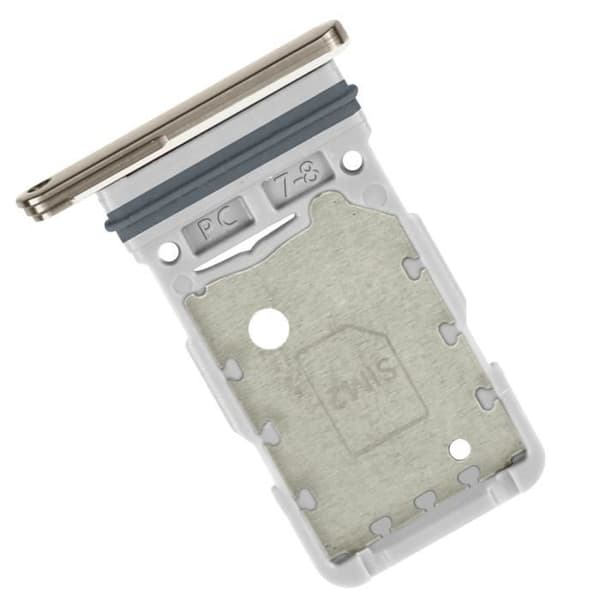 SIM-korttiteline - Samsung Galaxy S23 Ultra - 2 Nano SIM - Väri Beigen beige