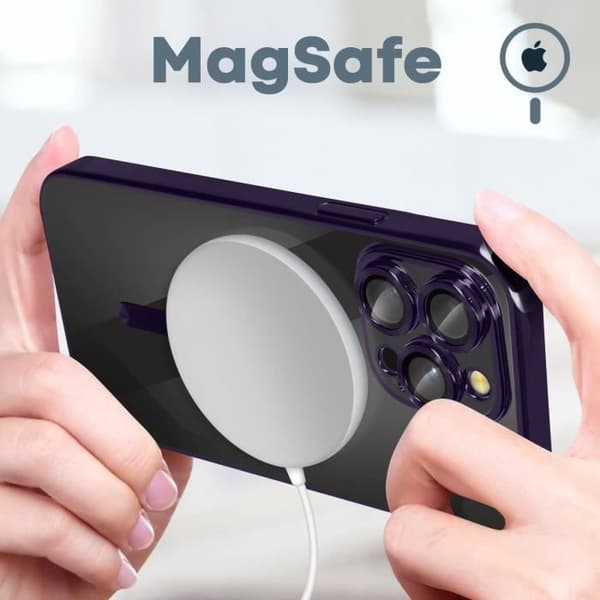 Coque MagSafe - Apple - iPhone 14 Pro Max - Lilla - Silikone - Kromkant Violett