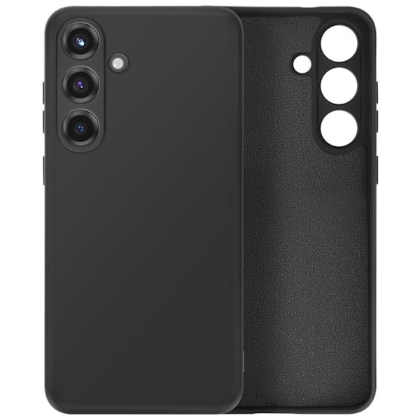 Coque för Samsung Galaxy S25 Semi-rigid Soft-touch Anti-spår Svart Svart