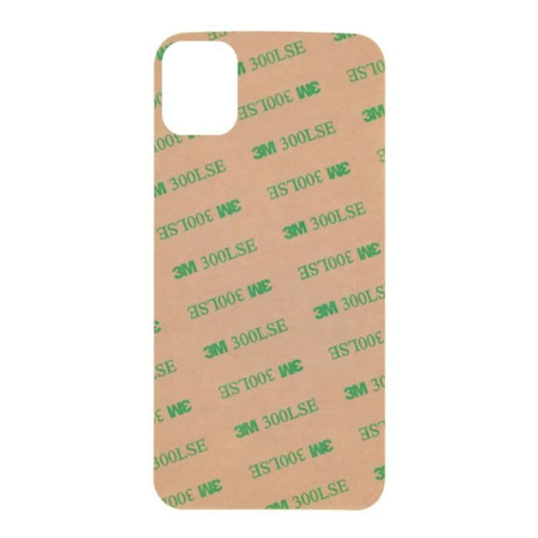 3M bagrudelim til iPhone 11 - AVIZAR - Stærk vedhæftning - Gennemsigtig Transparent