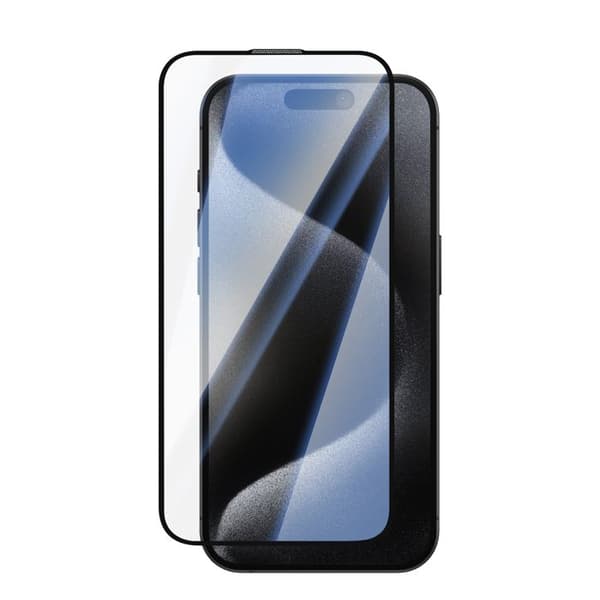 iPhone 15 Pro Max:n 0.40mm Karkaistu Lasisuoja Musta Svart
