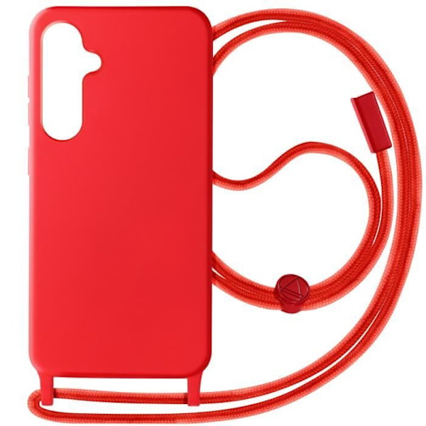 Semi-Stiv Cord Case til Samsung Galaxy S23 FE Rød - AVIZAR - Casual - Almindelig - Hævede kanter Röd