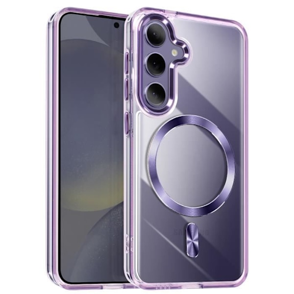 MagSafe-kuori Samsung S24 Plus ja S25 Plus, värillinen kirkas violetti. Lila