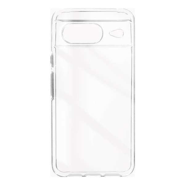 Smartphonefodral - Bigben - Google Pixel 8 - Silikon Gel - Transparent - Anti-gulning Vit