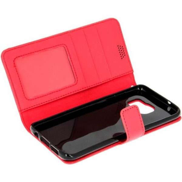 Rött plånboksfodral Skal till Samsung Galaxy S7 Edge - Fullständigt skydd