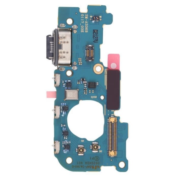 USB-C laddningskontakt - Samsung - Galaxy A33 5G - Servicepack - Inbyggd mikrofon - Svart