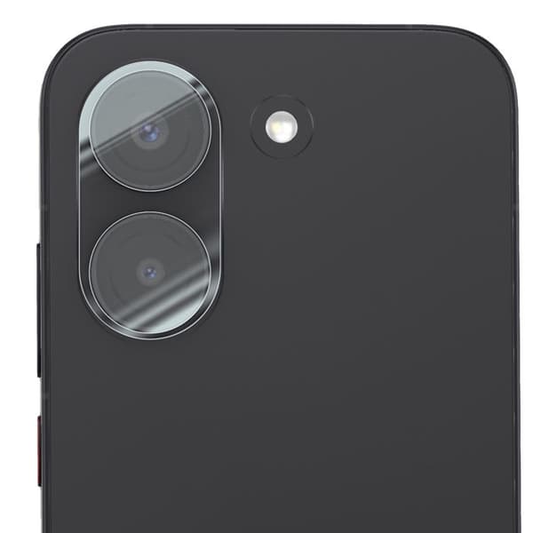 Poco X8 Pro:n läpinäkyvä monoblokki lasisuoja kameran objektiiville Vit