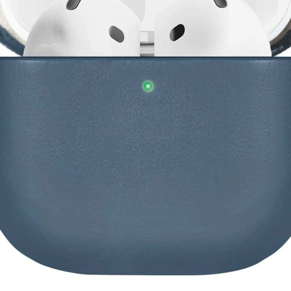 AirPods 4 Etui - NATIVE UNION - RE Classic - Genbrugslæder - Trådløs - Blå Blå