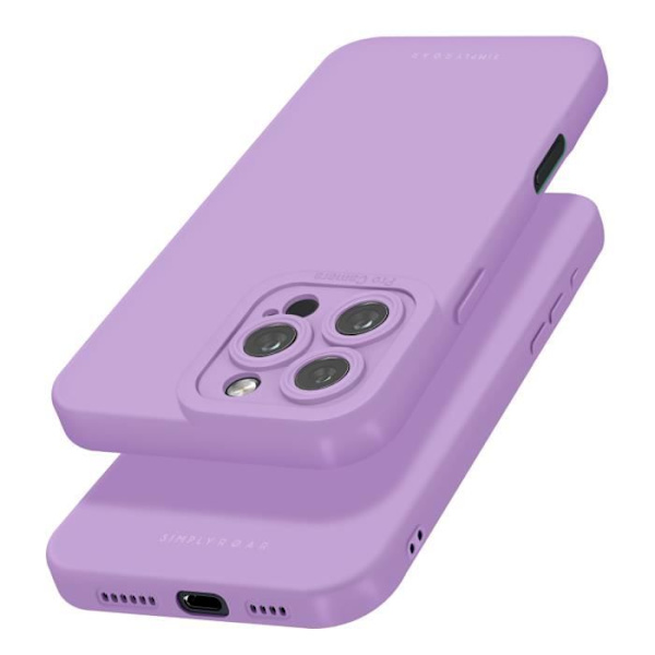 Etui til iPhone 16 Pro Max - ROAR - Luna - Silikone Matt Soft Touch - Beskyttet kamera Lila