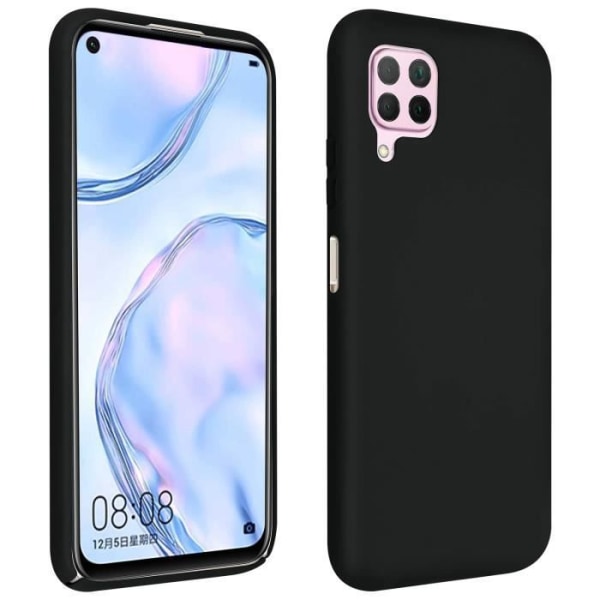 Skyddsskal - AVIZAR - P40 Lite - Halvstyv silikon - Soft Touch - Svart Svart