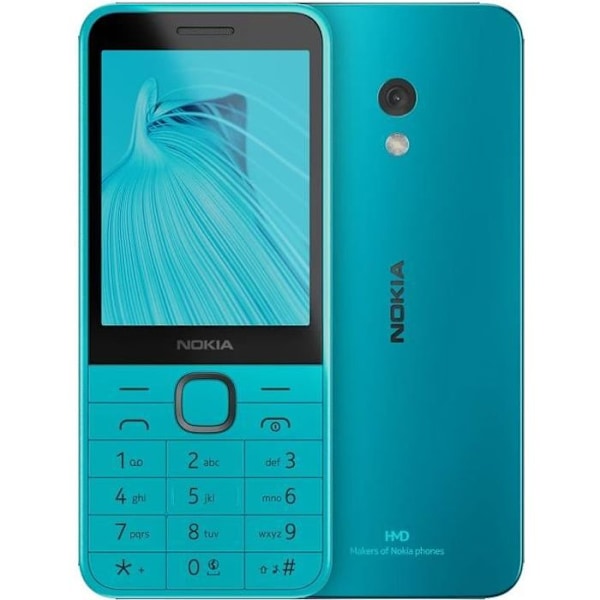 Nokia 235 4G Dual SIM Blue - 4G Dual SIM -puhelin - Unisoc T107 - RAM 64 Mt - Näyttö 2,8" 240 x 320 pikseliä - 128 Mt - Bluetooth 5.0