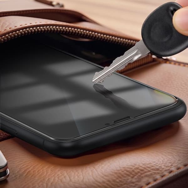 Hærdet Glas til iPhone 11 / XR Stødabsorberende med Magic Box Zanaé Montering Kit Gennemsigtig Vit