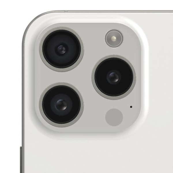 Bakre kameralins för iPhone 15 Pro - AVIZAR - Svart - Högkvalitativt skydd Svart