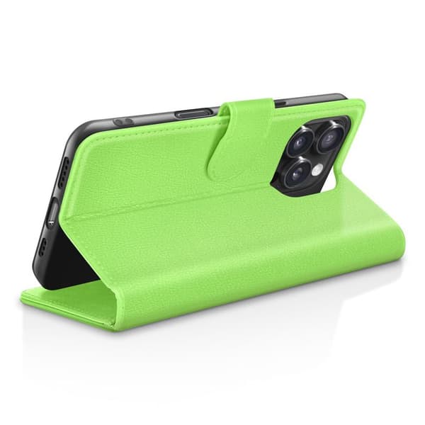 Plånboksfodral för iPhone 16 Pro Max med Stöd och Magnetflik Zanaé Grön Grön