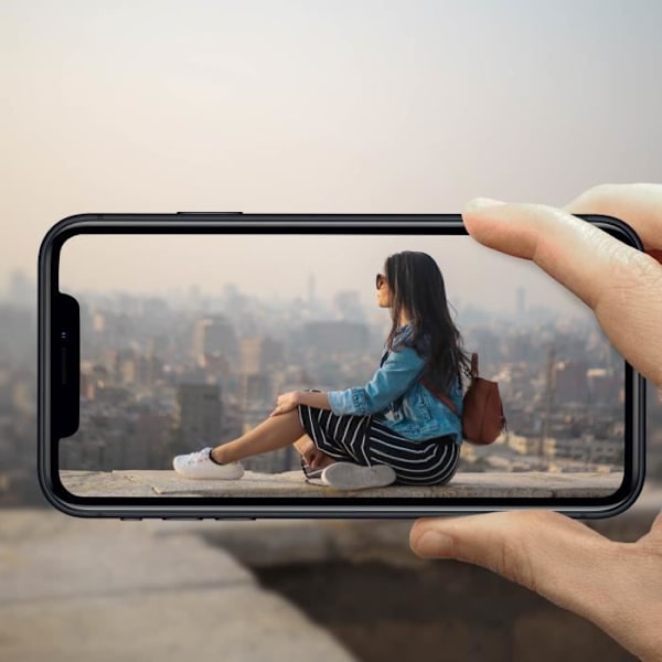 Apple iPhone XR-kompatibelt fotosensormodul til bagkamera og sort dug