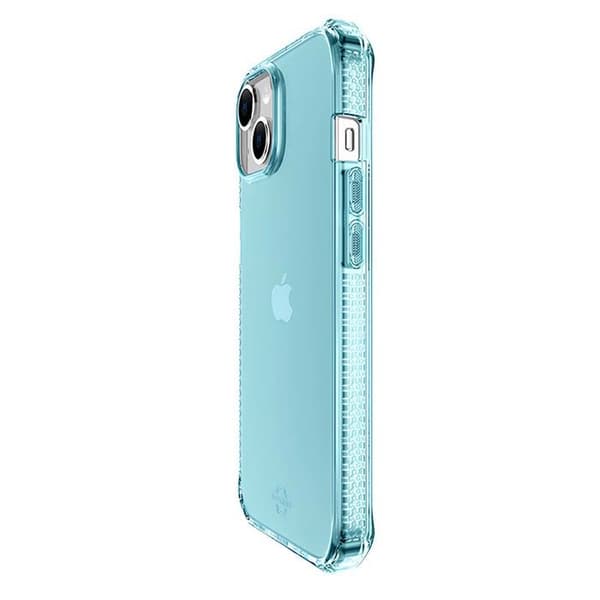 Coque - Itskins - iPhone 13 mini - Förstärkt - Klar - Blå Blå