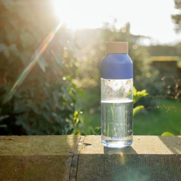 Pullo - QUOKKA - Violetti jää - 720 ml - Ilman BPA:ta - Ecozen Transparent