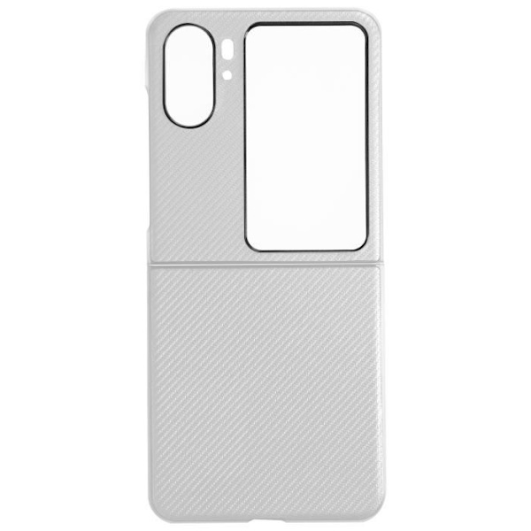 AVIZAR Skyddsfodral till Oppo Find N2 Flip - Vit - Koleffekt - Flip Style Vit