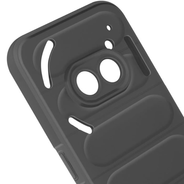 Taske til Nothing Phone 2a - AVIZAR - Sort - Blød silikone - Skridsikret design Svart
