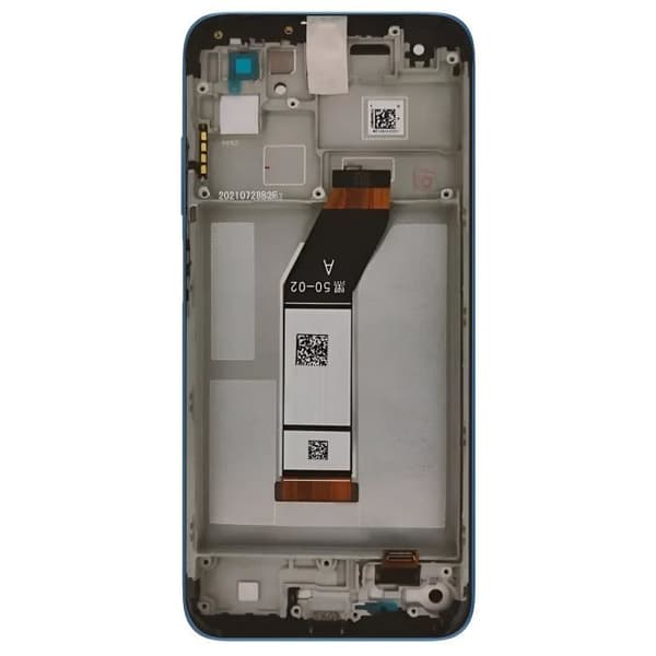 LCD-skärm - Xiaomi - Redmi 10 - Förmonterad pekskärm - Chassi inkluderat - Grå Grå