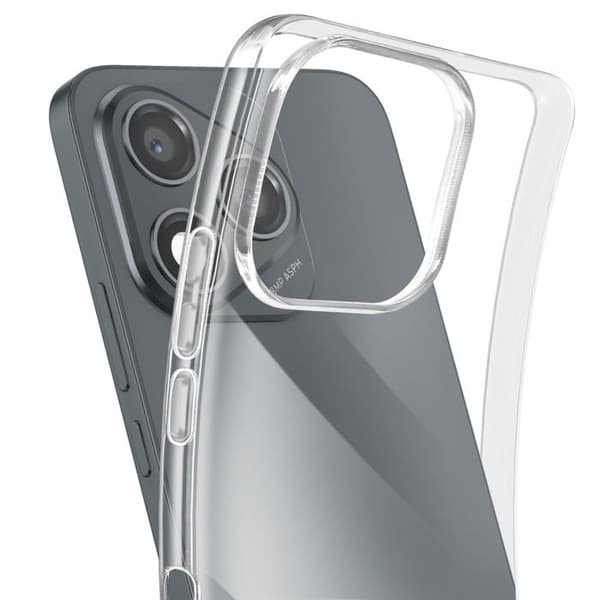 Coque - Honor - 400 Lite - Blød Silikone - Gennemsigtig - Stødabsorberende og Ridsefrit Vit