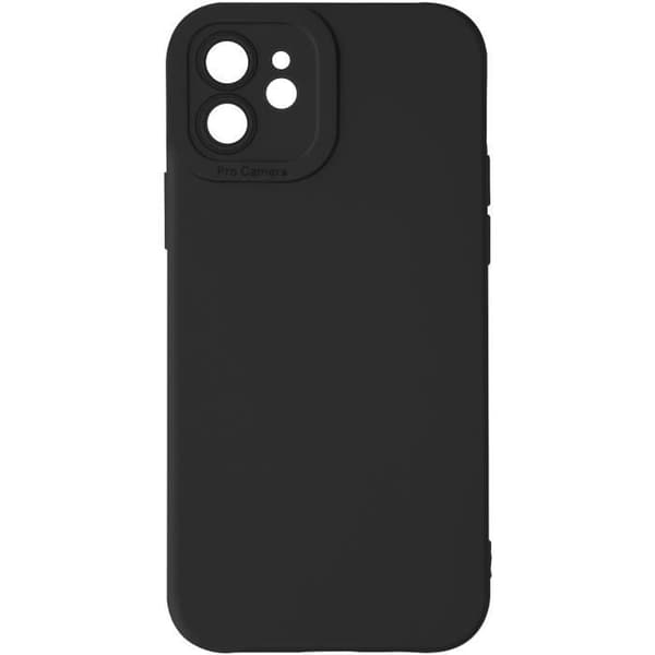 Cover til iPhone 12 - AVIZAR - Silikone Mat - Kamera Beskyttelse - Sort - Soft-touch Finish Svart