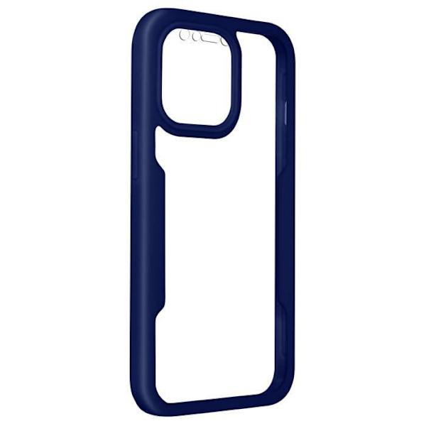 Heldeks - AVIZAR - iPhone 13 Pro - Bagside Plexiglas - Forside Polymer - Forstærkede hjørner Blå